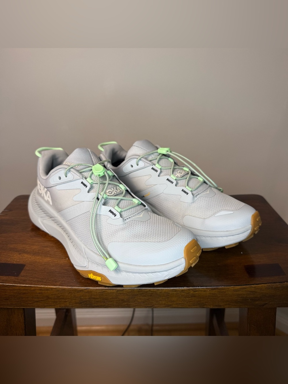 HOKA Transport Vibram Sneakers US 9B Light Light Gray / Soft Lilac